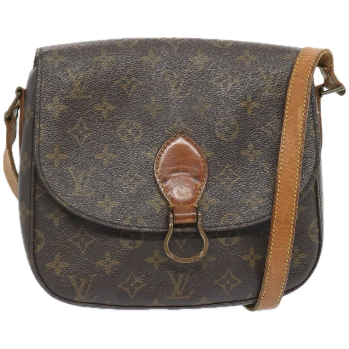 LOUIS VUITTON Monogram Saint Cloud GM Shoulder Bag M51242 LV Auth 66335