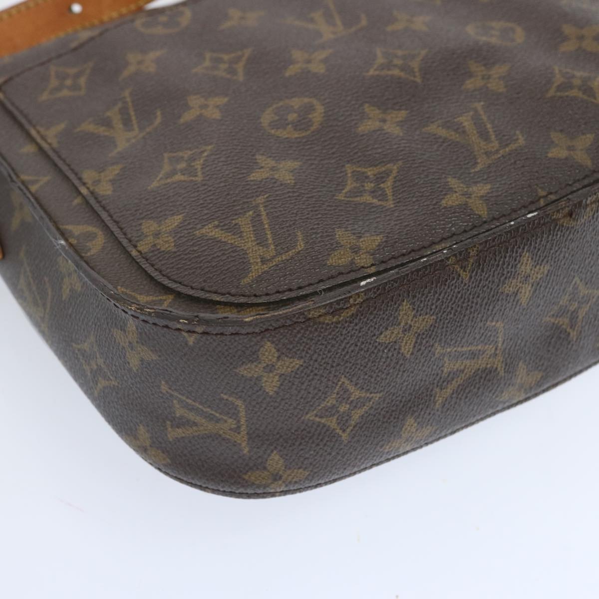 LOUIS VUITTON Monogram Saint Cloud GM Shoulder Bag M51242 LV Auth 66335