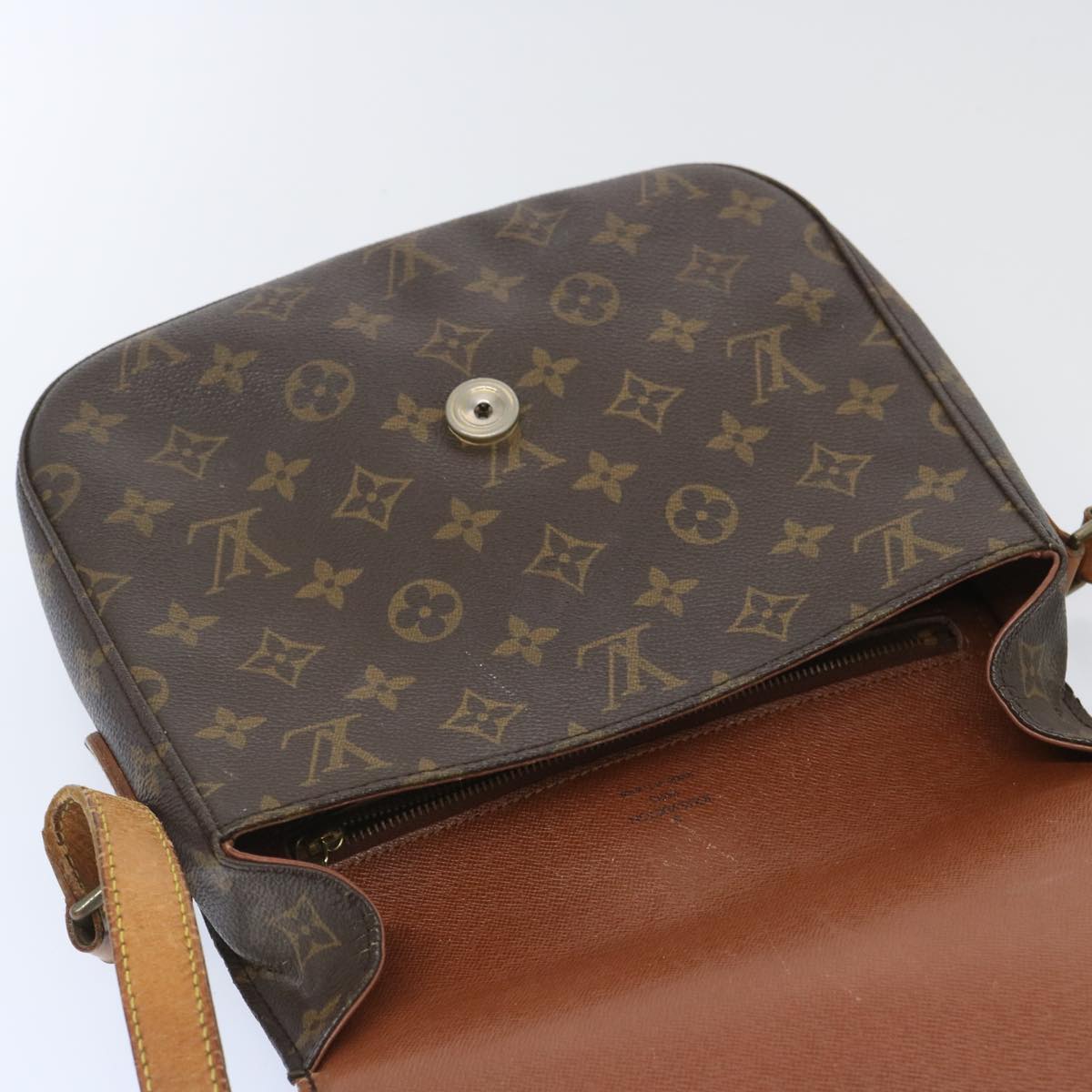 LOUIS VUITTON Monogram Saint Cloud GM Shoulder Bag M51242 LV Auth 66335