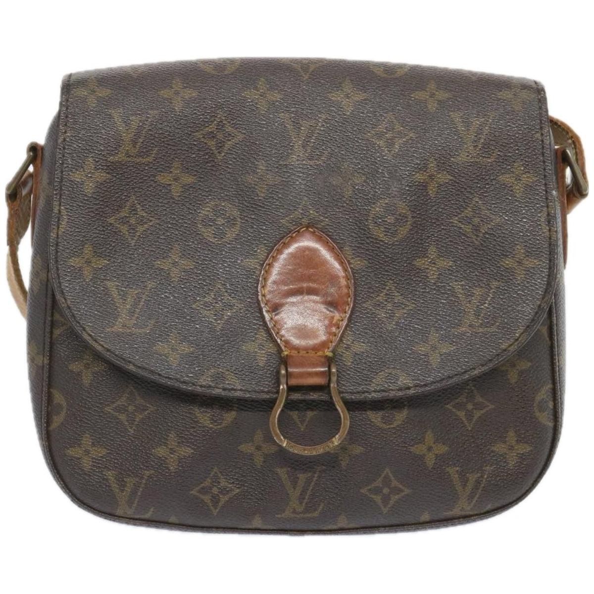 LOUIS VUITTON Monogram Saint Cloud GM Shoulder Bag M51242 LV Auth 66335