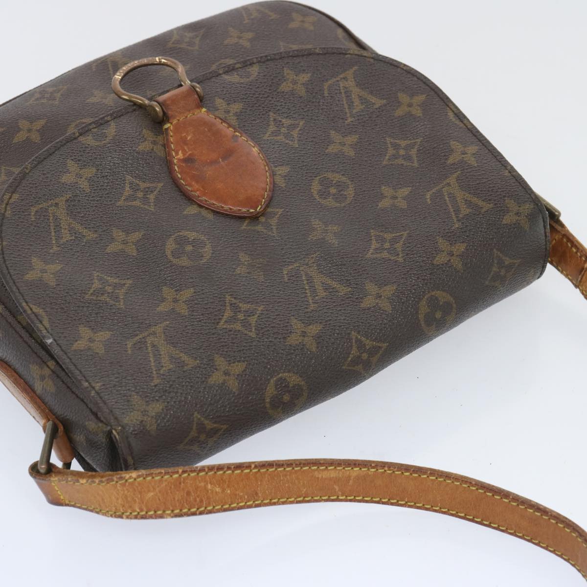 LOUIS VUITTON Monogram Saint Cloud GM Shoulder Bag M51242 LV Auth 66335