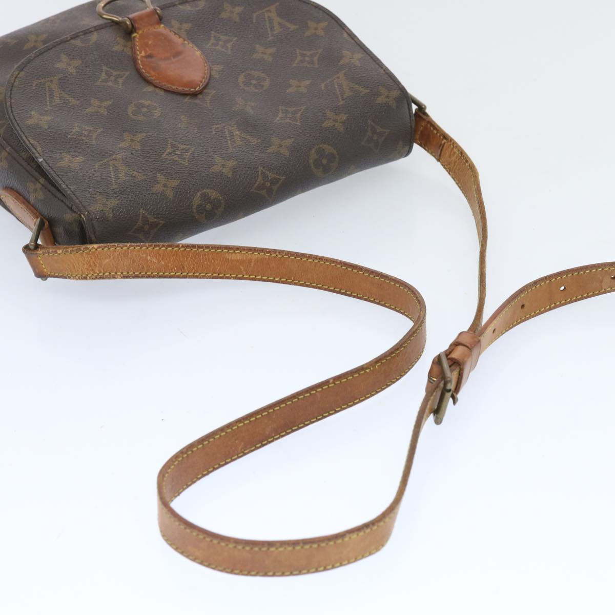 LOUIS VUITTON Monogram Saint Cloud GM Shoulder Bag M51242 LV Auth 66335