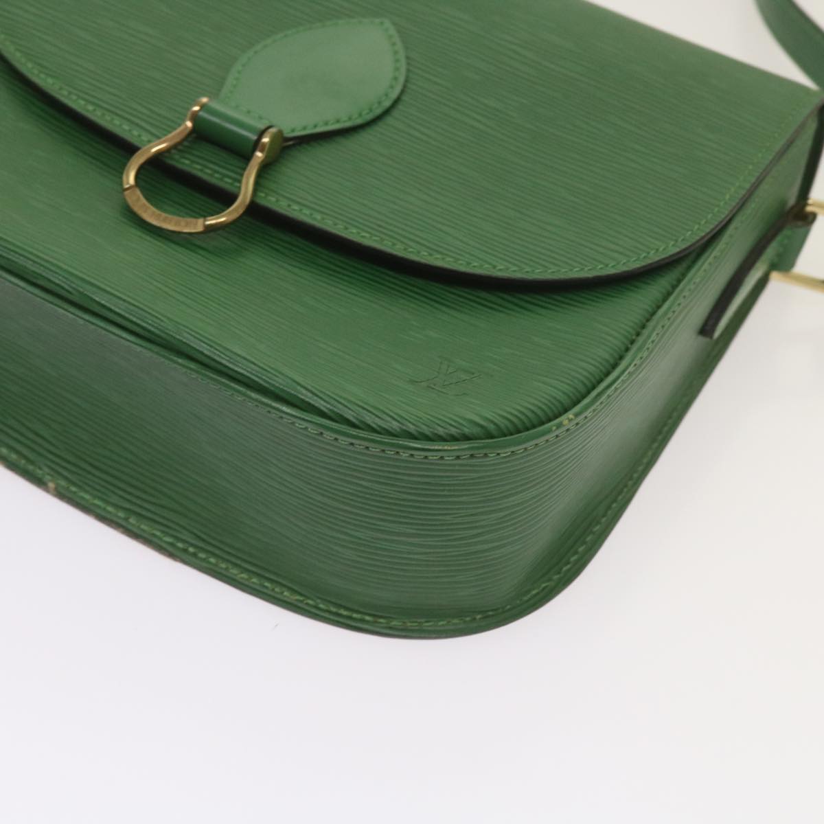 LOUIS VUITTON Epi Saint Cloud GM Shoulder Bag Green M52194 LV Auth 66336