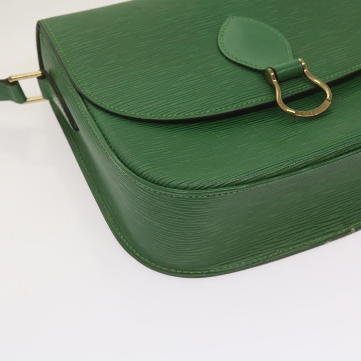 LOUIS VUITTON Epi Saint Cloud GM Shoulder Bag Green M52194 LV Auth 66336