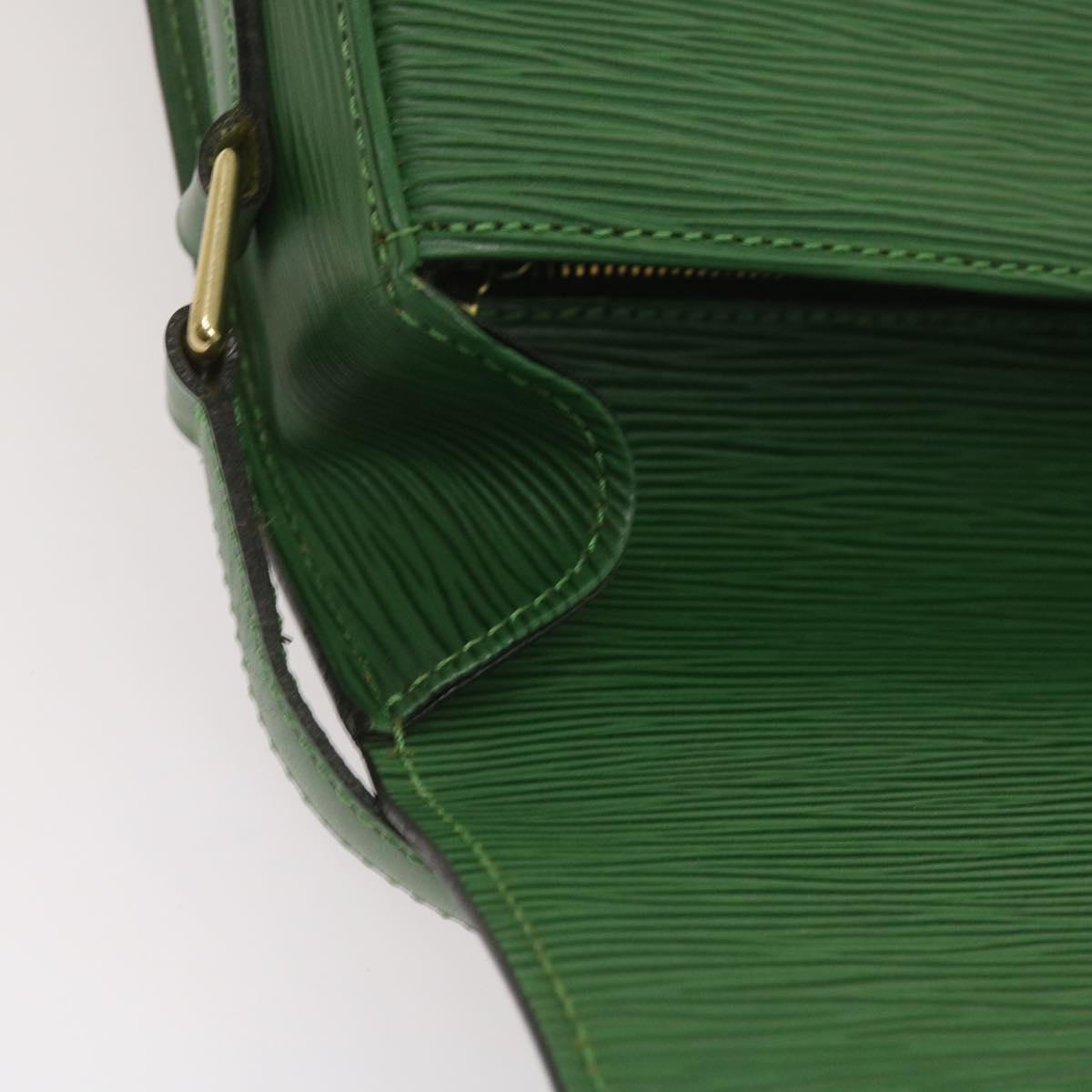 LOUIS VUITTON Epi Saint Cloud GM Shoulder Bag Green M52194 LV Auth 66336