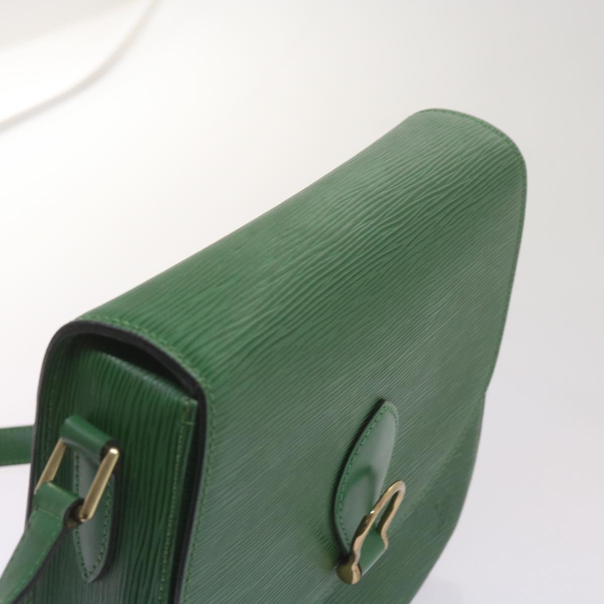 LOUIS VUITTON Epi Saint Cloud GM Shoulder Bag Green M52194 LV Auth 66336