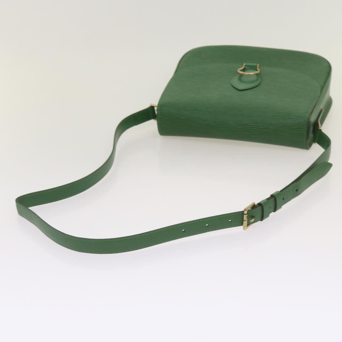 LOUIS VUITTON Epi Saint Cloud GM Shoulder Bag Green M52194 LV Auth 66336