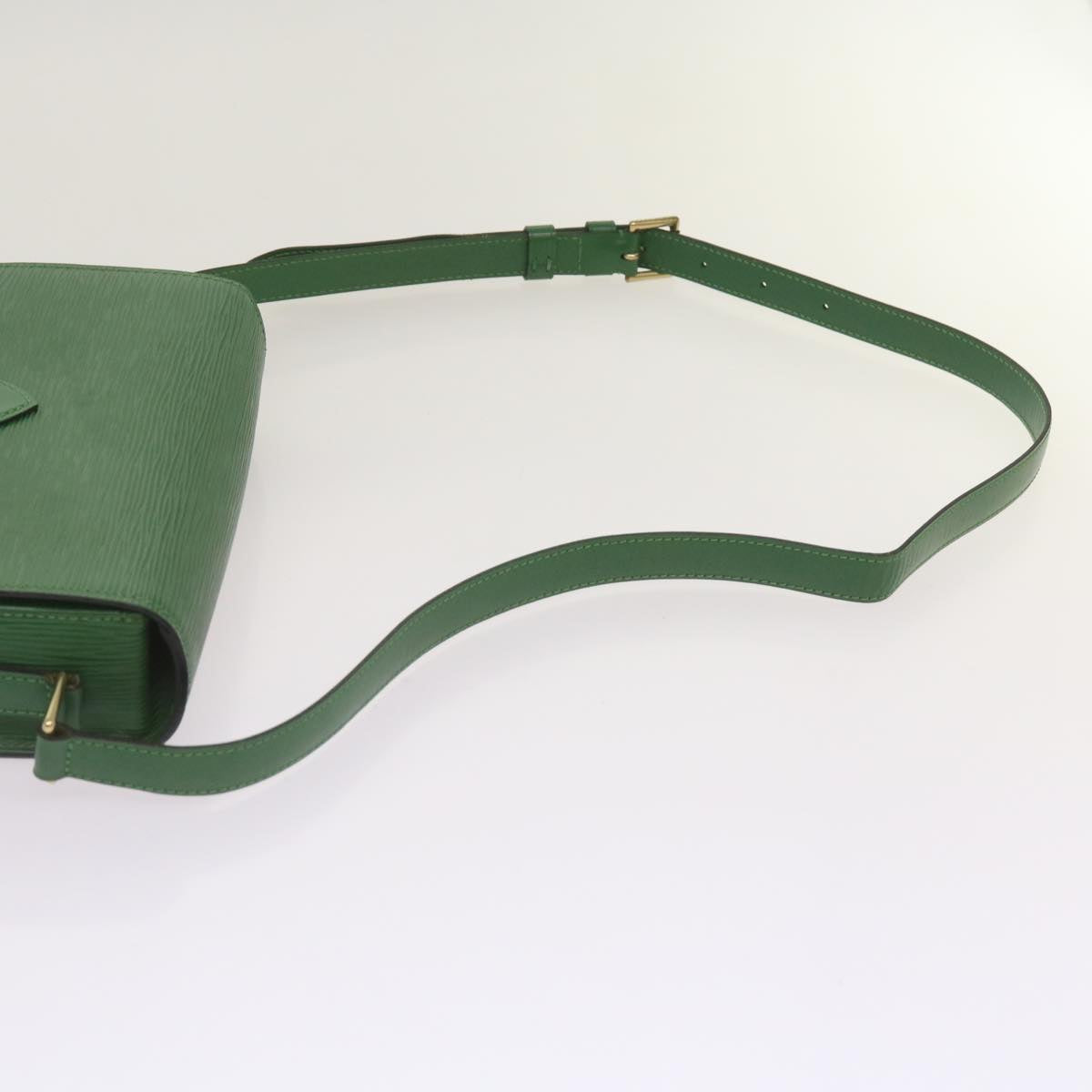 LOUIS VUITTON Epi Saint Cloud GM Shoulder Bag Green M52194 LV Auth 66336