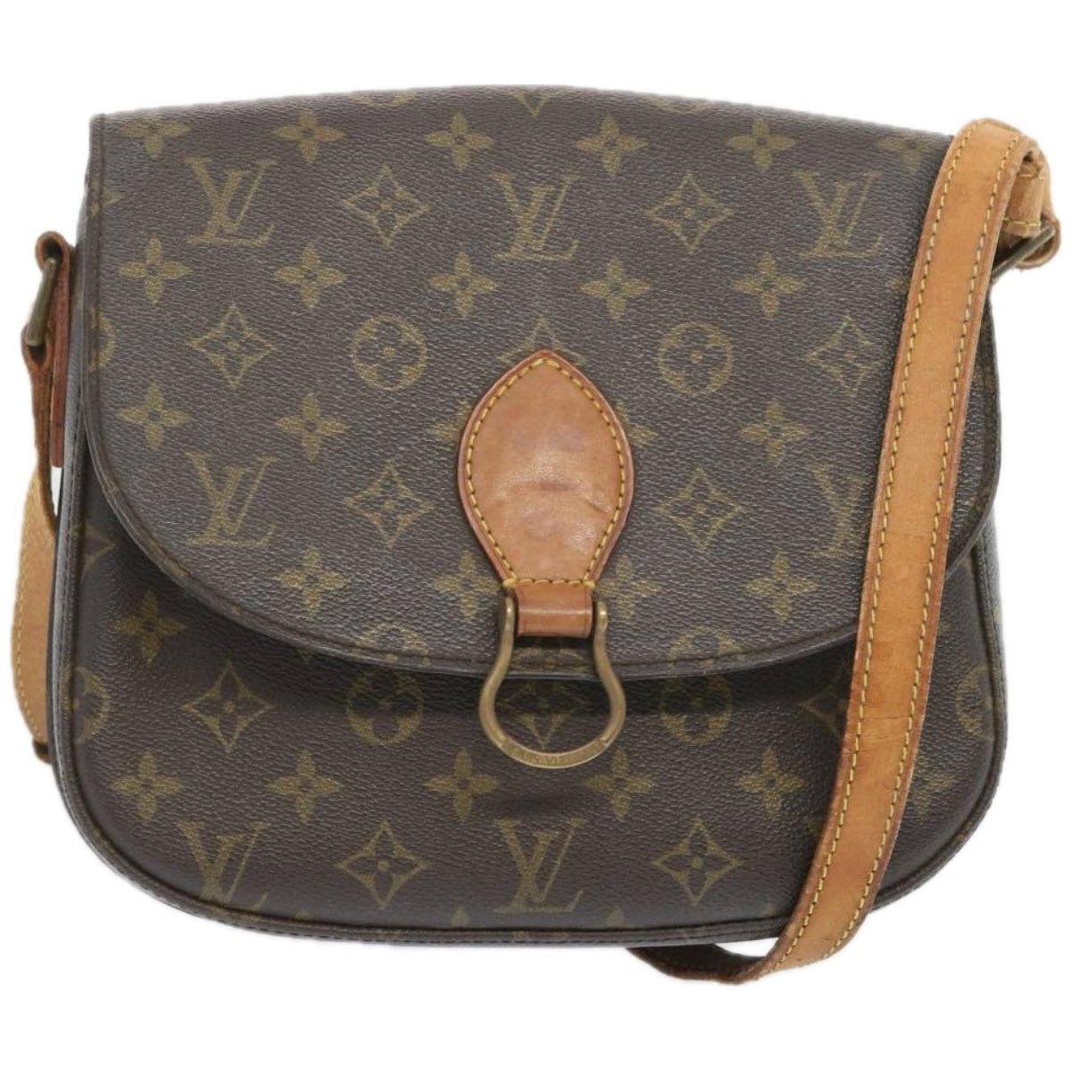 LOUIS VUITTON Monogram Saint Cloud GM Shoulder Bag M51242 LV Auth 66337