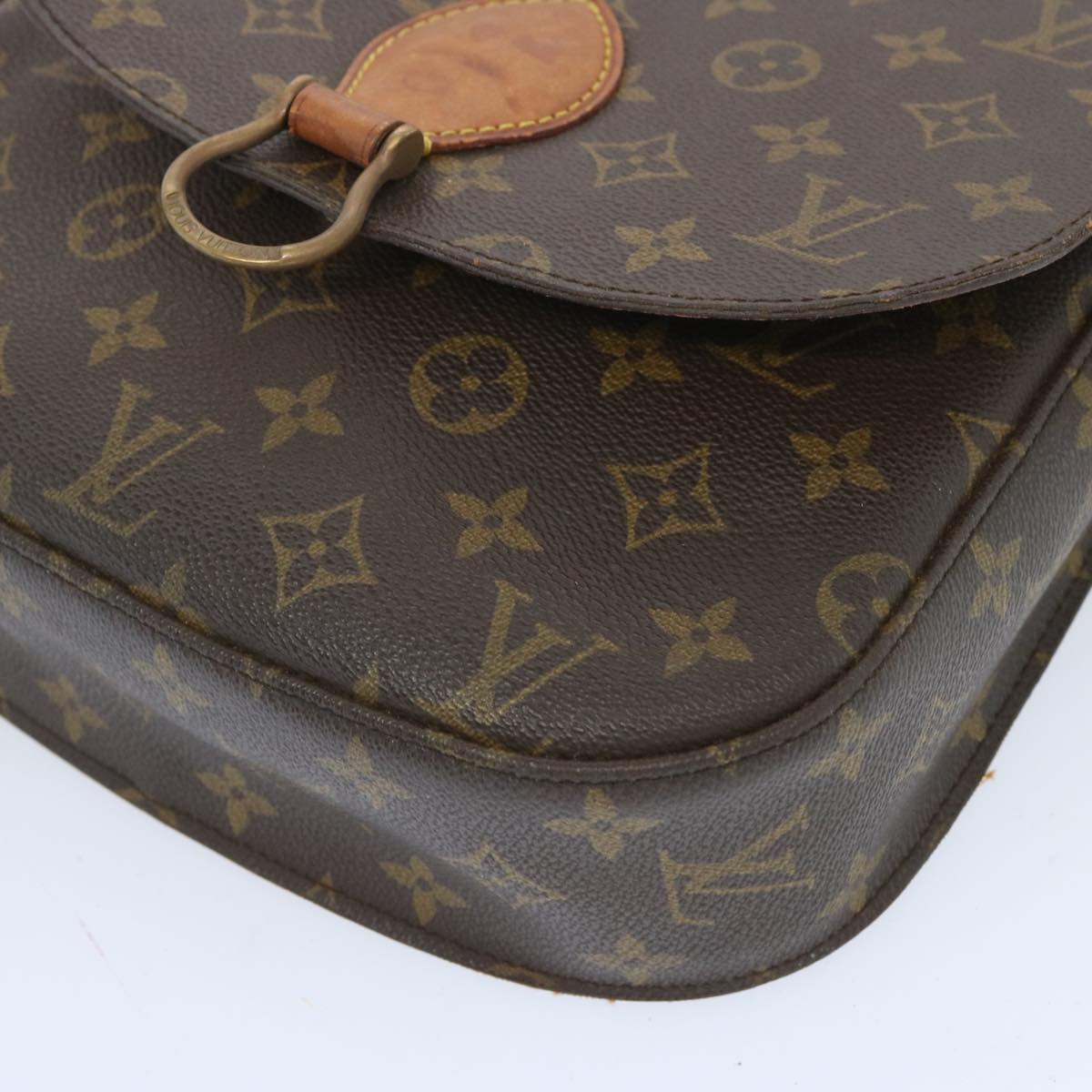 LOUIS VUITTON Monogram Saint Cloud GM Shoulder Bag M51242 LV Auth 66337