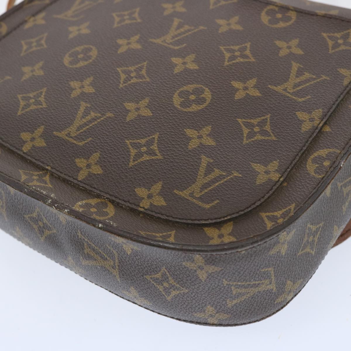 LOUIS VUITTON Monogram Saint Cloud GM Shoulder Bag M51242 LV Auth 66337