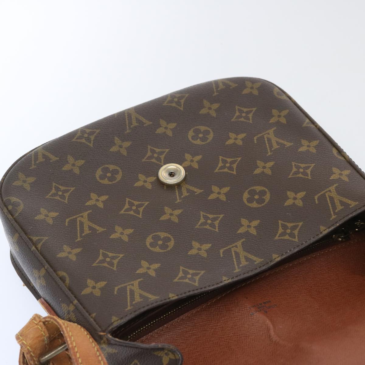 LOUIS VUITTON Monogram Saint Cloud GM Shoulder Bag M51242 LV Auth 66337