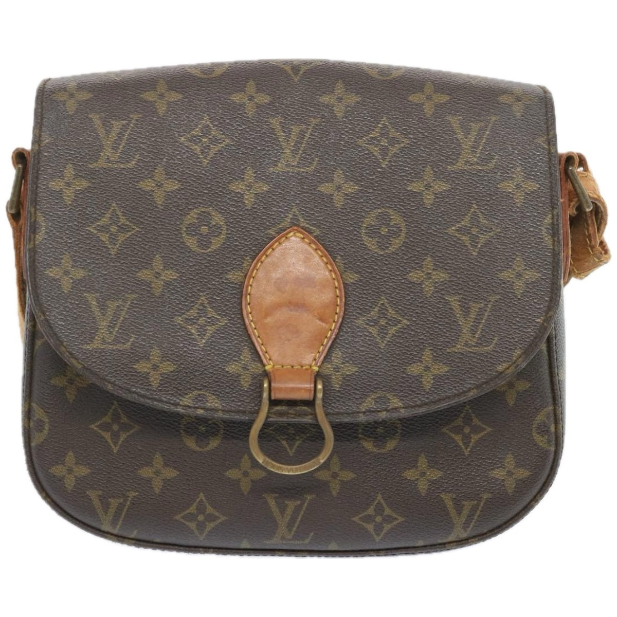 LOUIS VUITTON Monogram Saint Cloud GM Shoulder Bag M51242 LV Auth 66337