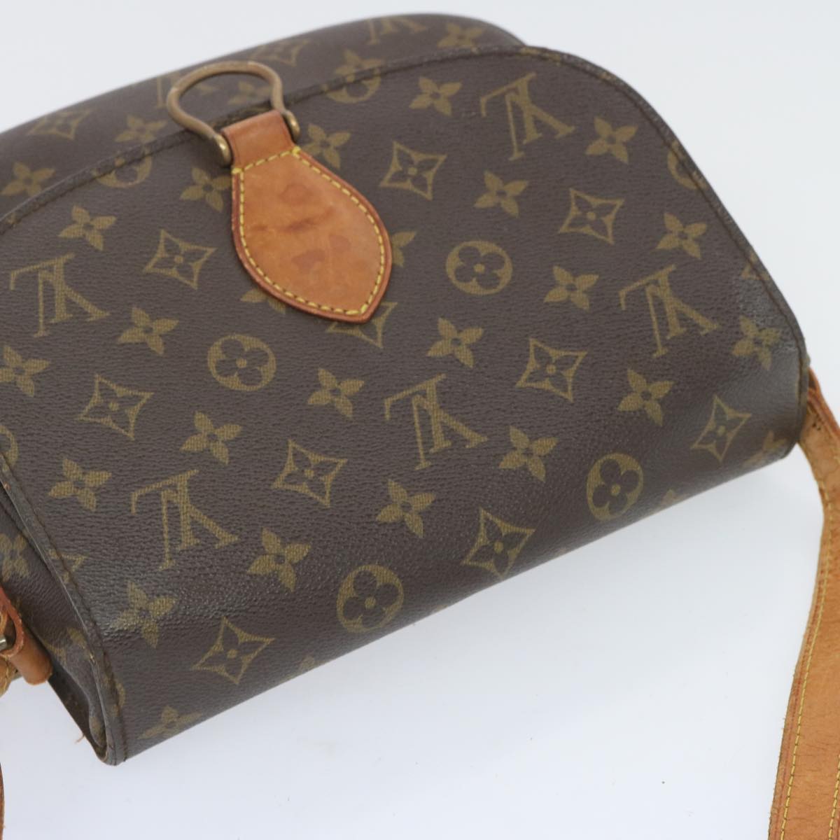 LOUIS VUITTON Monogram Saint Cloud GM Shoulder Bag M51242 LV Auth 66337