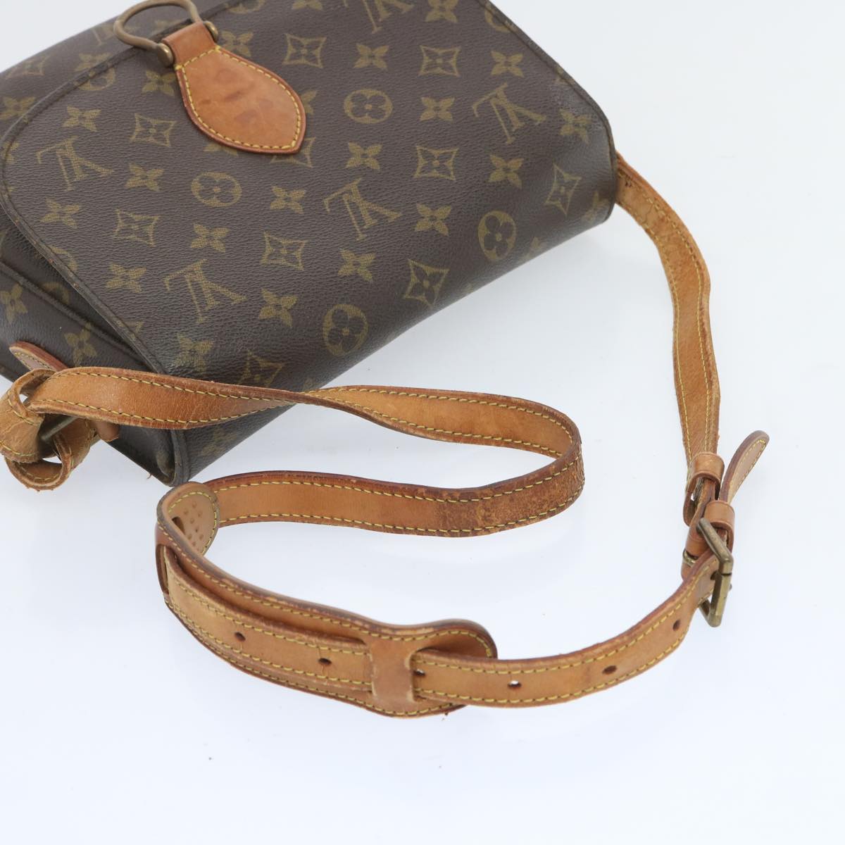 LOUIS VUITTON Monogram Saint Cloud GM Shoulder Bag M51242 LV Auth 66337