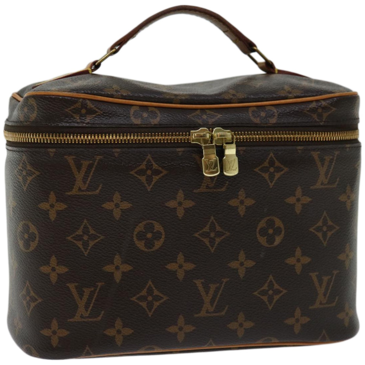 LOUIS VUITTON Monogram Nice BB Hand Bag Vanity M42265 LV Auth 66339