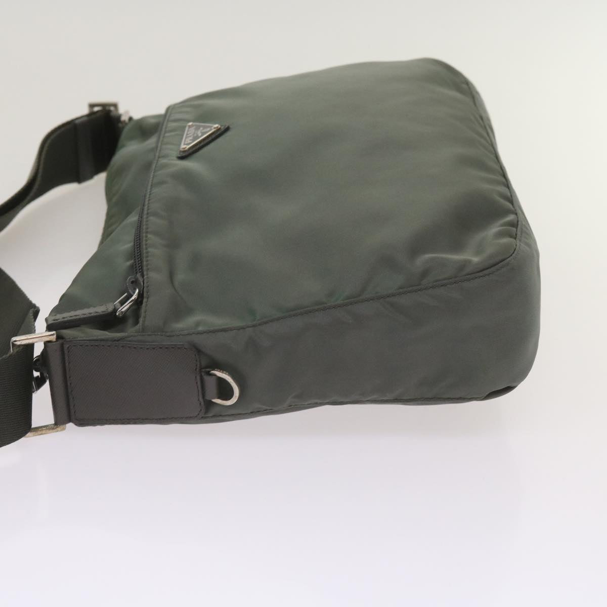 PRADA Shoulder Bag Nylon Green Auth 66375