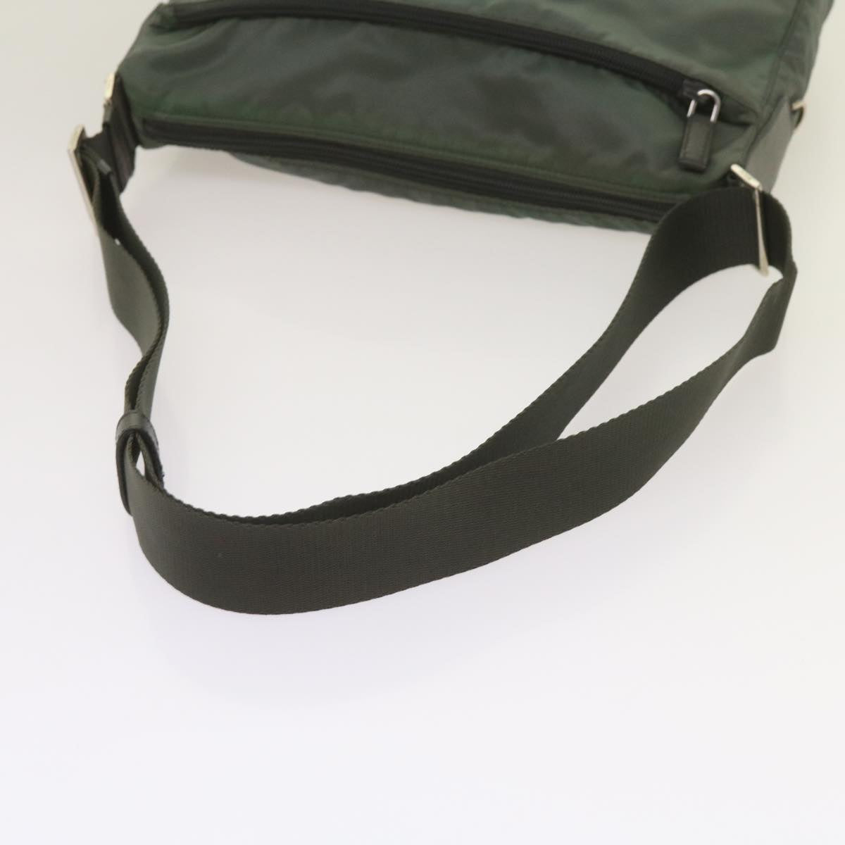 PRADA Shoulder Bag Nylon Green Auth 66375