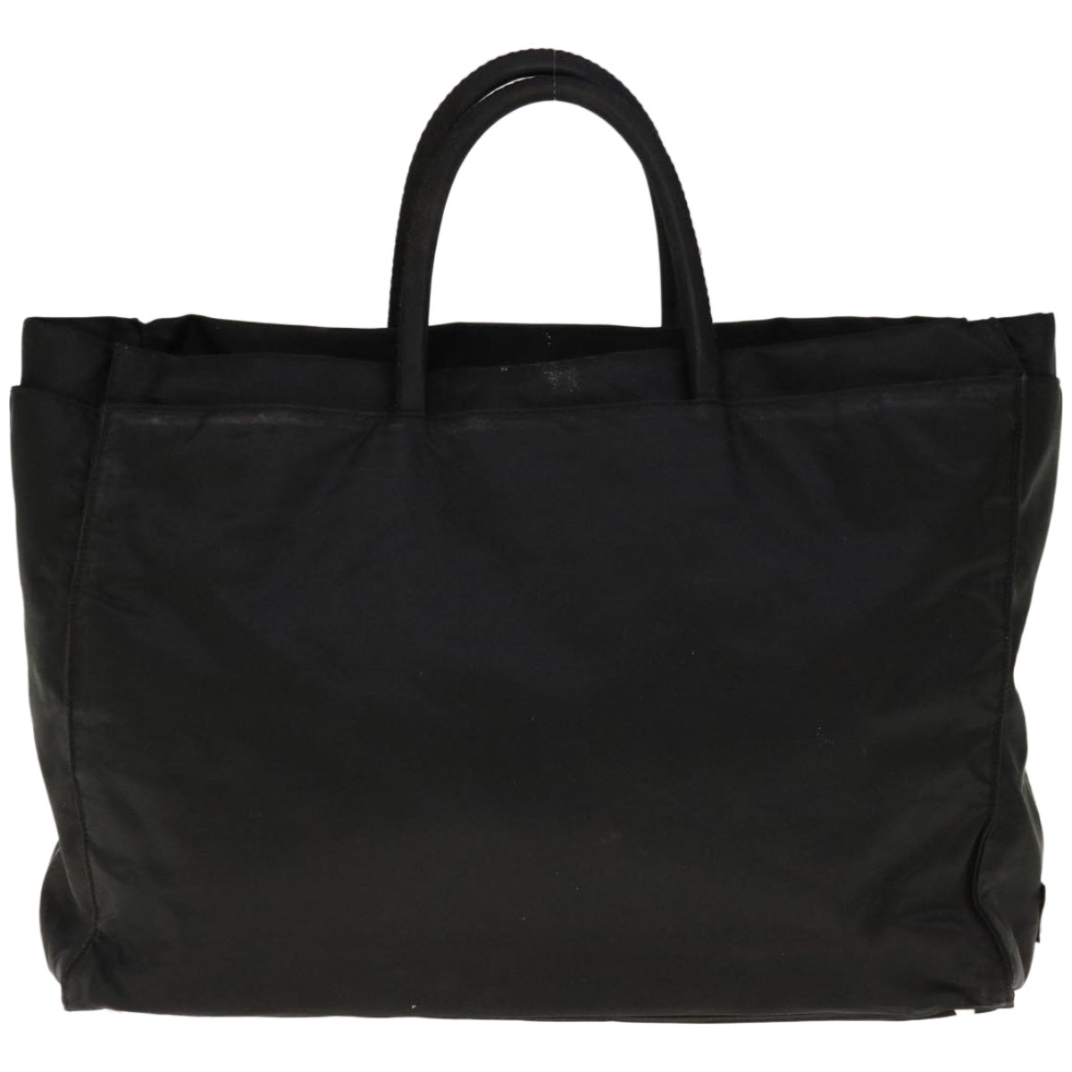 PRADA Tote Bag Nylon Black Auth 66384 - 0