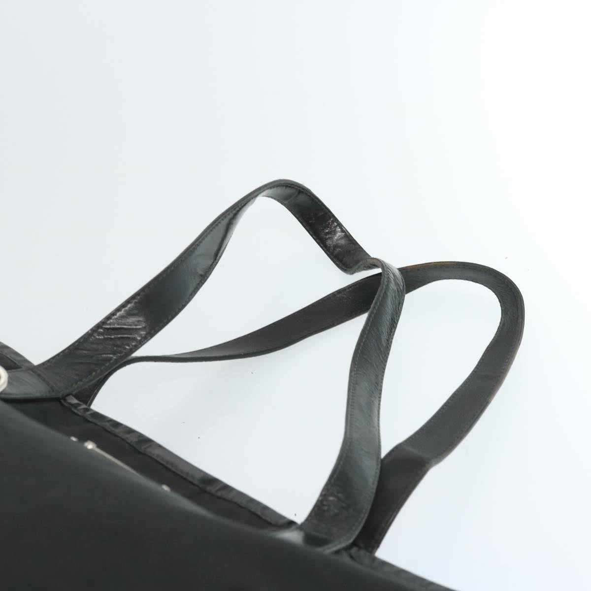 PRADA Tote Bag Nylon Black Auth 66385