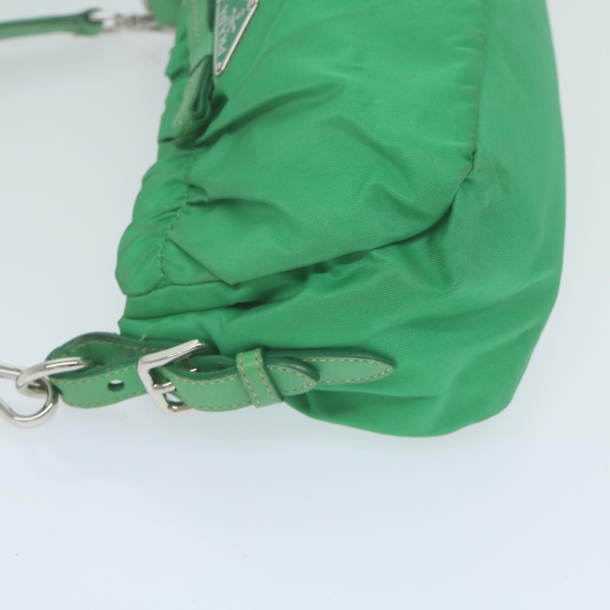 PRADA Shoulder Bag Nylon Green Auth 66427