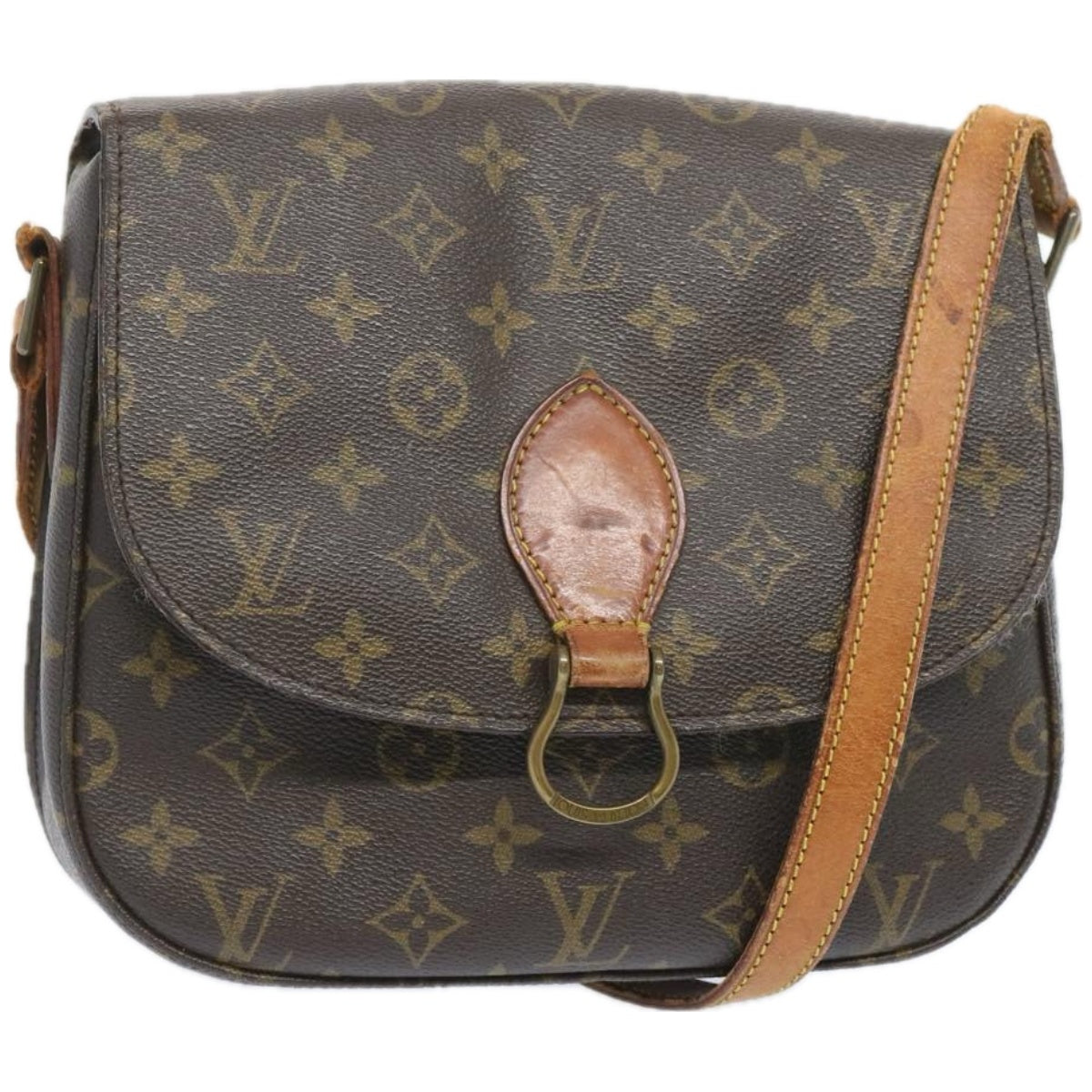 LOUIS VUITTON Monogram Saint Cloud GM Shoulder Bag M51242 LV Auth 66435