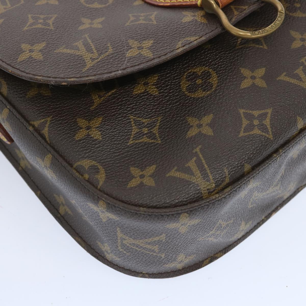 LOUIS VUITTON Monogram Saint Cloud GM Shoulder Bag M51242 LV Auth 66435