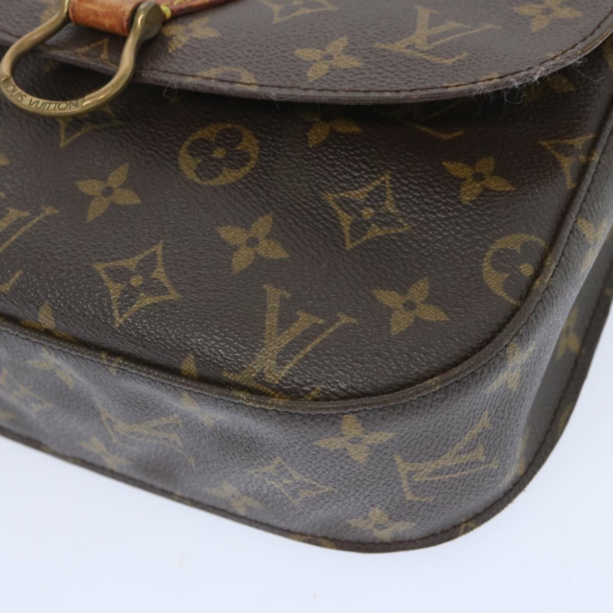 LOUIS VUITTON Monogram Saint Cloud GM Shoulder Bag M51242 LV Auth 66435