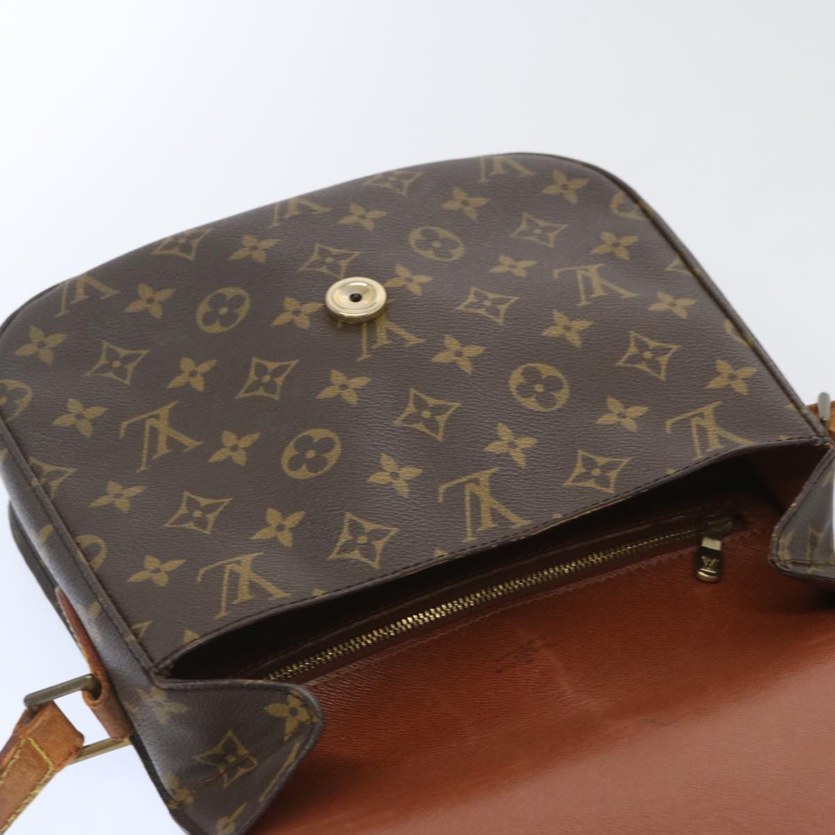 LOUIS VUITTON Monogram Saint Cloud GM Shoulder Bag M51242 LV Auth 66435