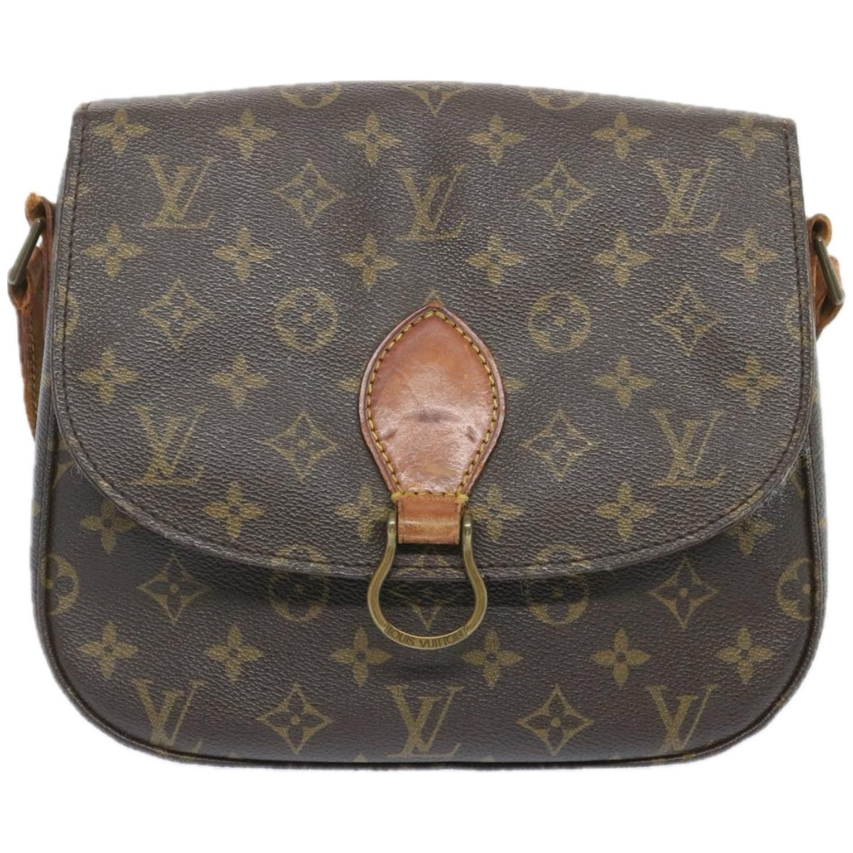 LOUIS VUITTON Monogram Saint Cloud GM Shoulder Bag M51242 LV Auth 66435