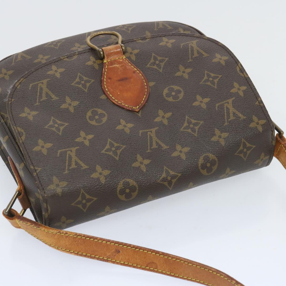 LOUIS VUITTON Monogram Saint Cloud GM Shoulder Bag M51242 LV Auth 66435