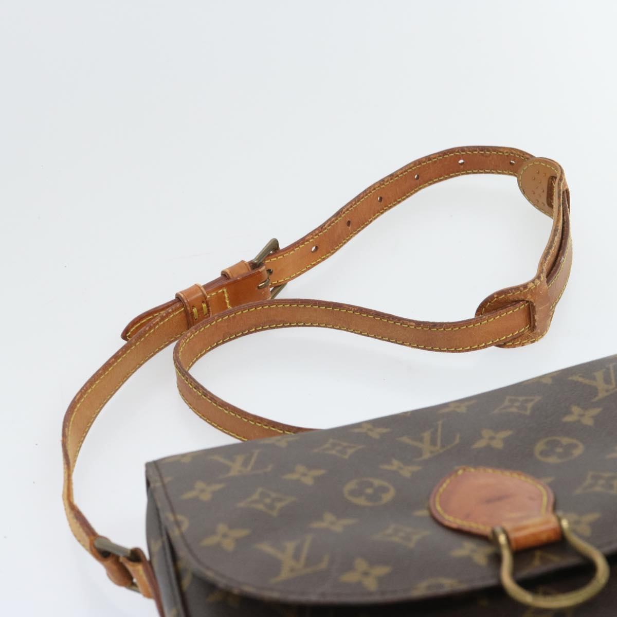 LOUIS VUITTON Monogram Saint Cloud GM Shoulder Bag M51242 LV Auth 66435