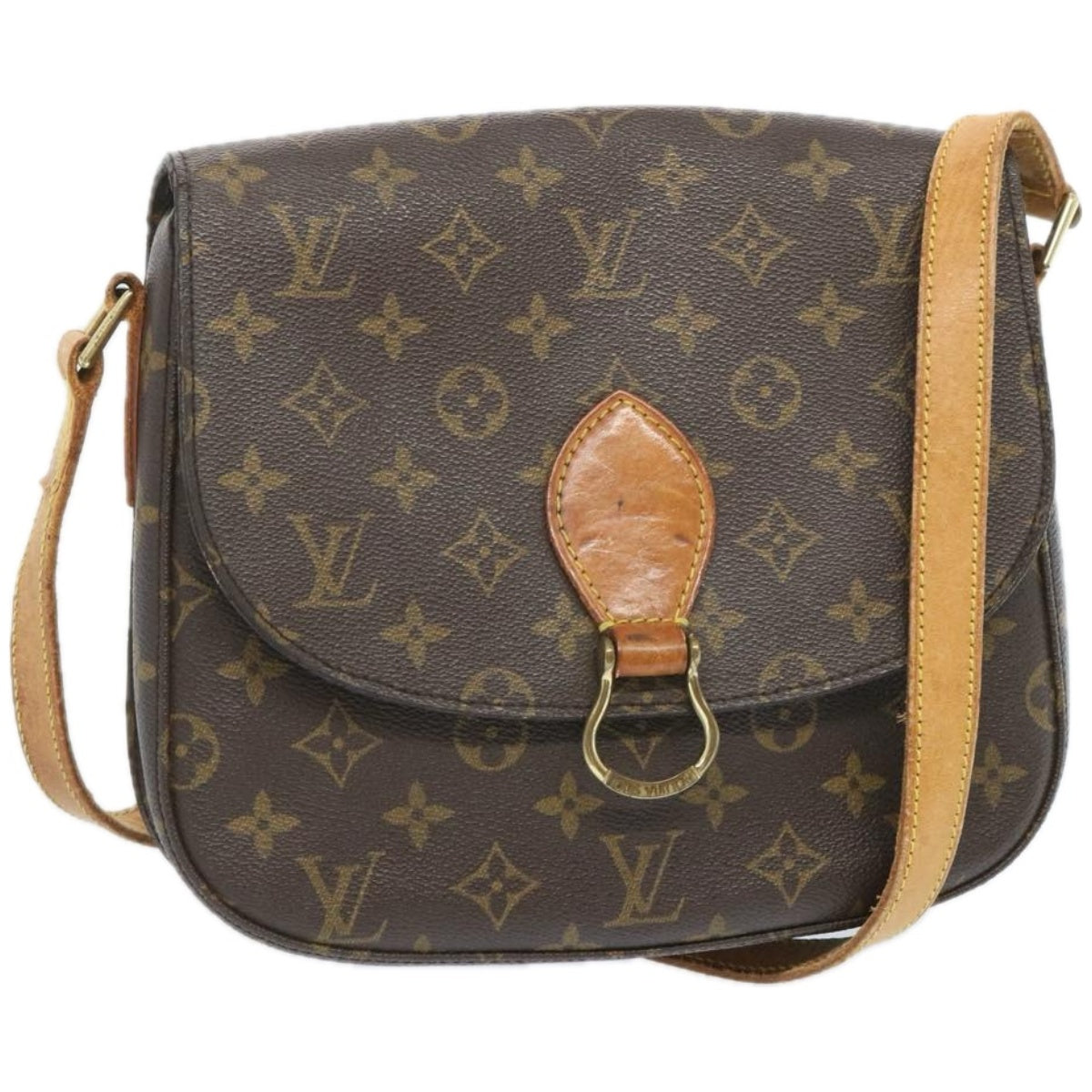 LOUIS VUITTON Monogram Saint Cloud GM Shoulder Bag M51242 LV Auth 66436