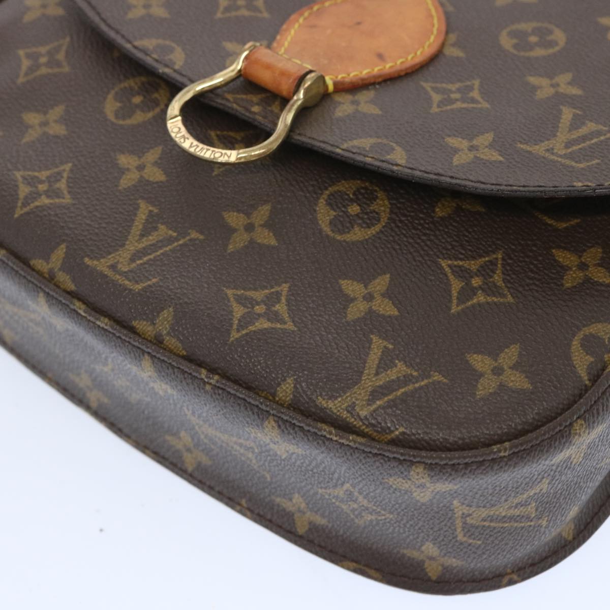 LOUIS VUITTON Monogram Saint Cloud GM Shoulder Bag M51242 LV Auth 66436