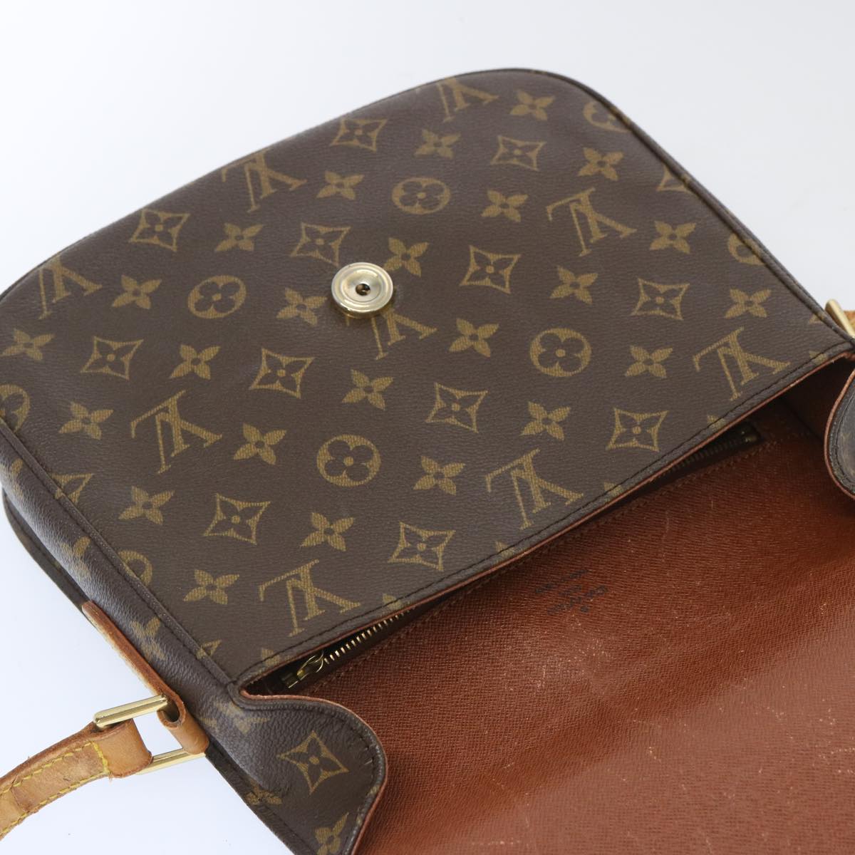 LOUIS VUITTON Monogram Saint Cloud GM Shoulder Bag M51242 LV Auth 66436