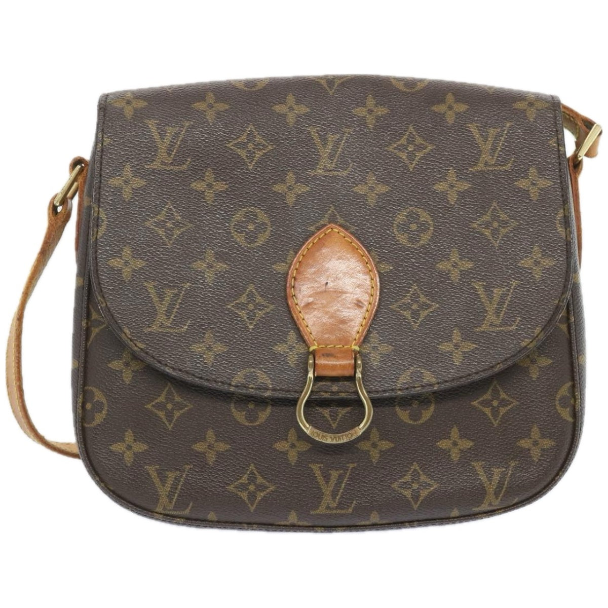 LOUIS VUITTON Monogram Saint Cloud GM Shoulder Bag M51242 LV Auth 66436