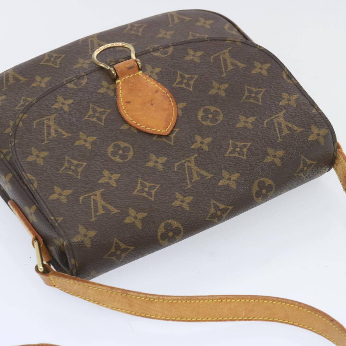 LOUIS VUITTON Monogram Saint Cloud GM Shoulder Bag M51242 LV Auth 66436