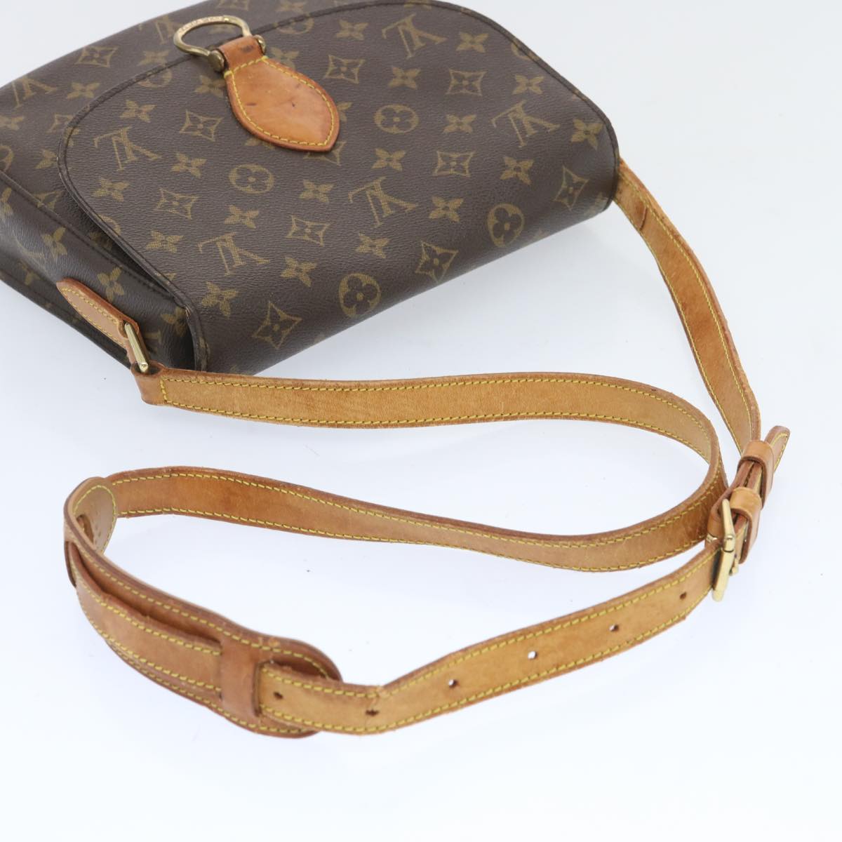 LOUIS VUITTON Monogram Saint Cloud GM Shoulder Bag M51242 LV Auth 66436