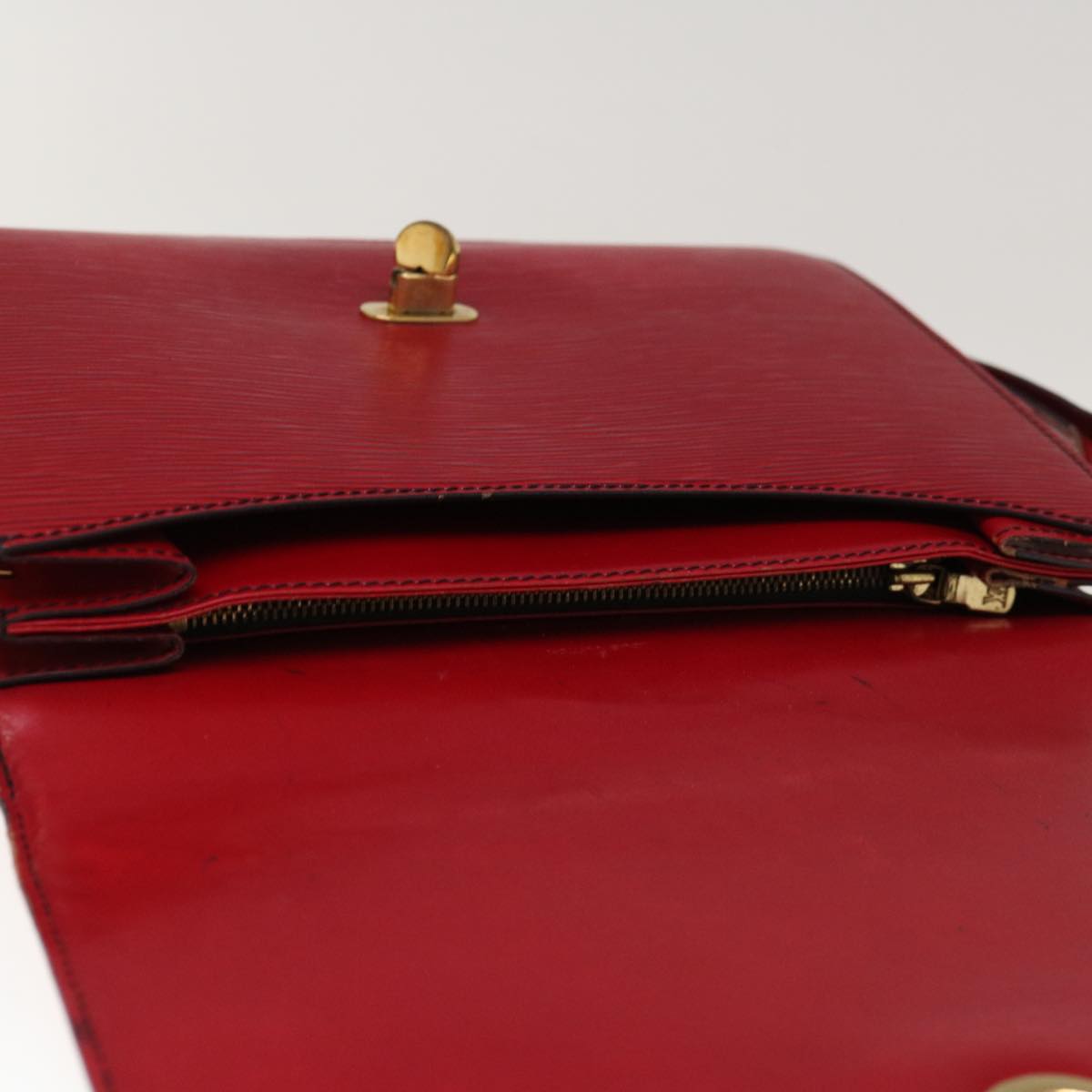 LOUIS VUITTON Epi Free Run Shoulder Bag Red M52407 LV Auth 66438