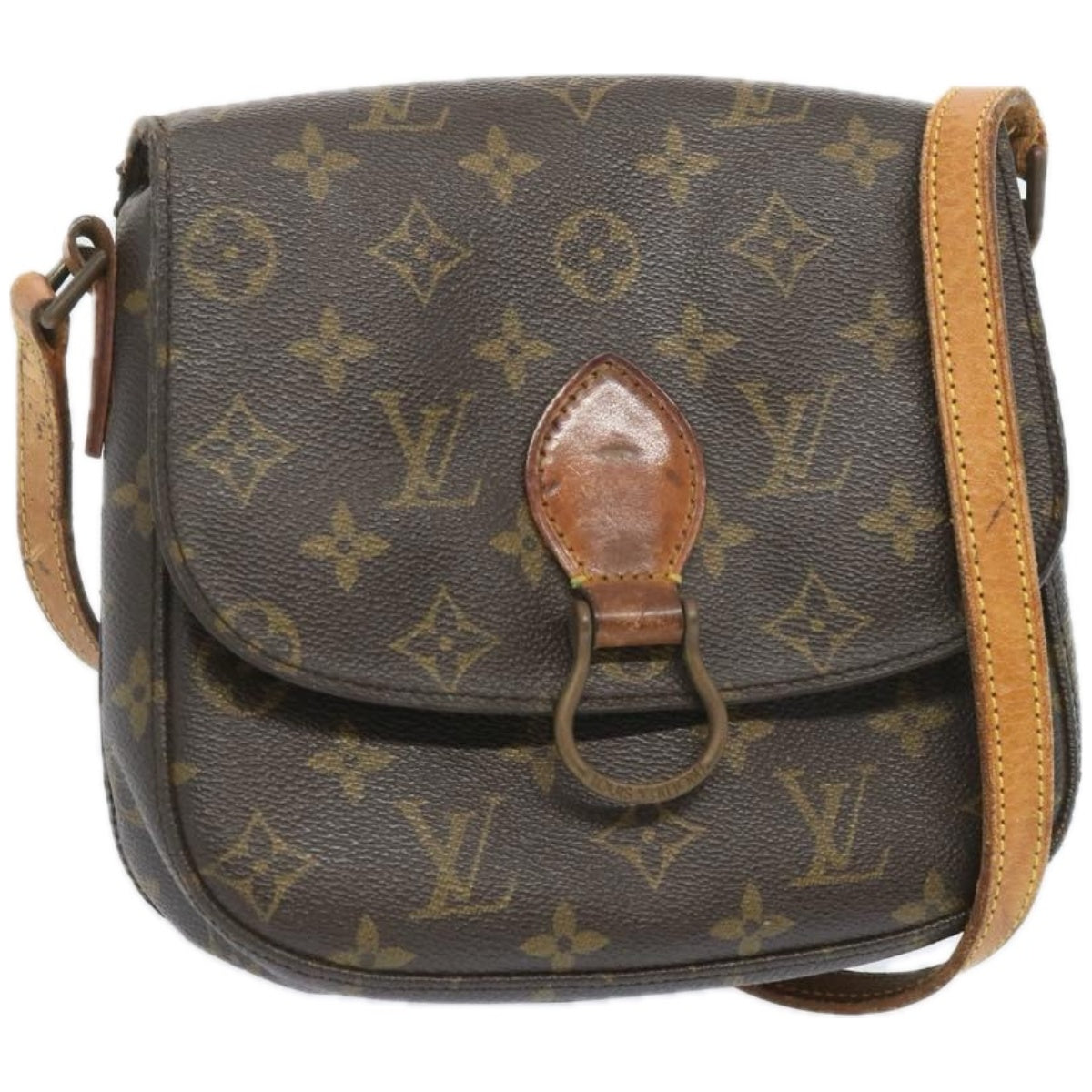 LOUIS VUITTON Monogram Saint Cloud MM Shoulder Bag M51243 LV Auth 66440