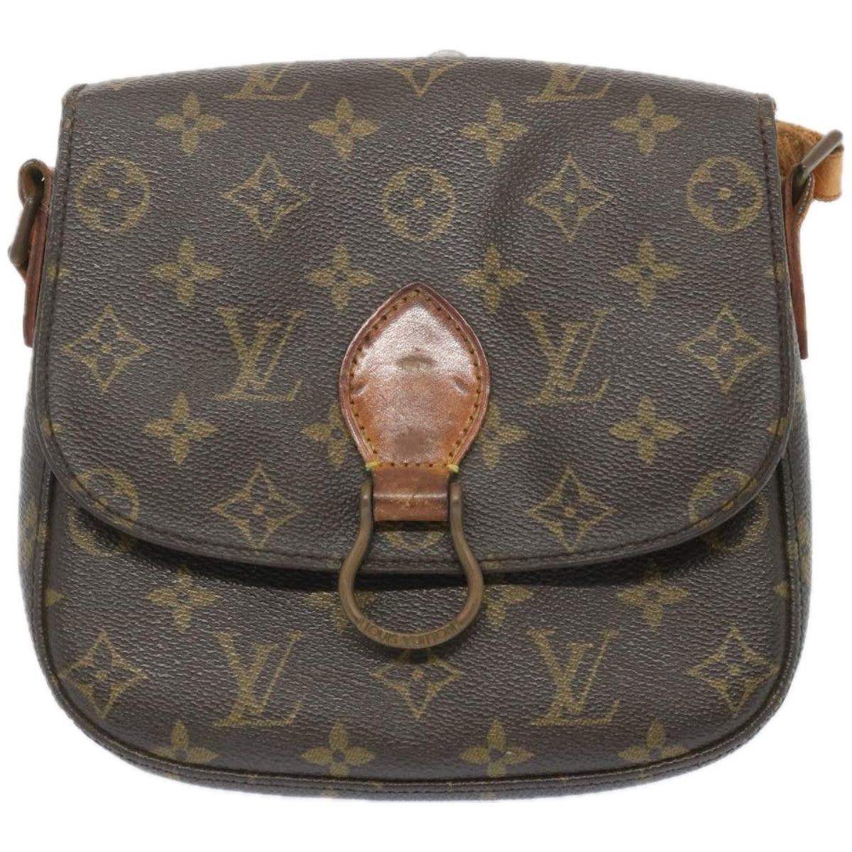 LOUIS VUITTON Monogram Saint Cloud MM Shoulder Bag M51243 LV Auth 66440