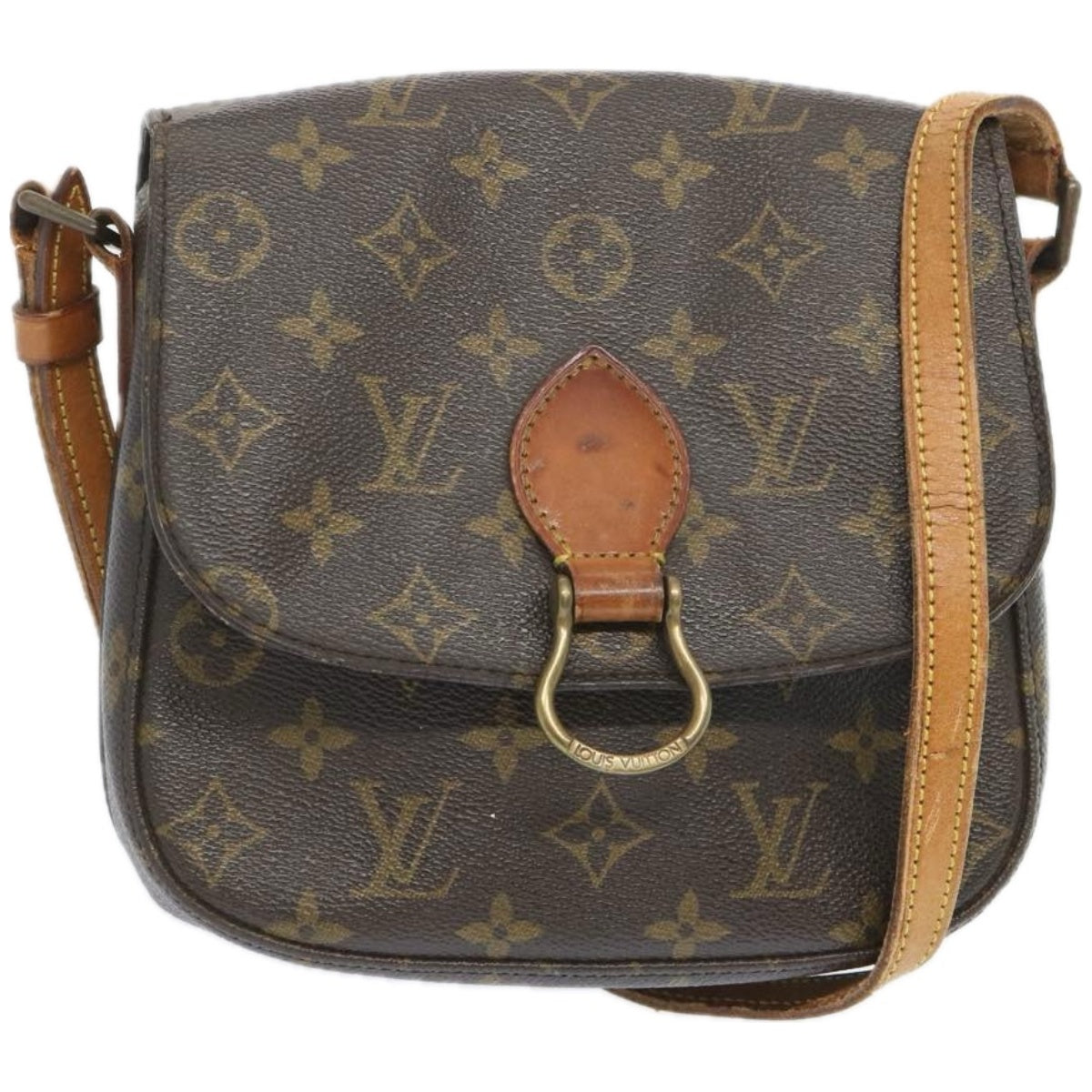 LOUIS VUITTON Monogram Saint Cloud MM Shoulder Bag M51243 LV Auth 66441