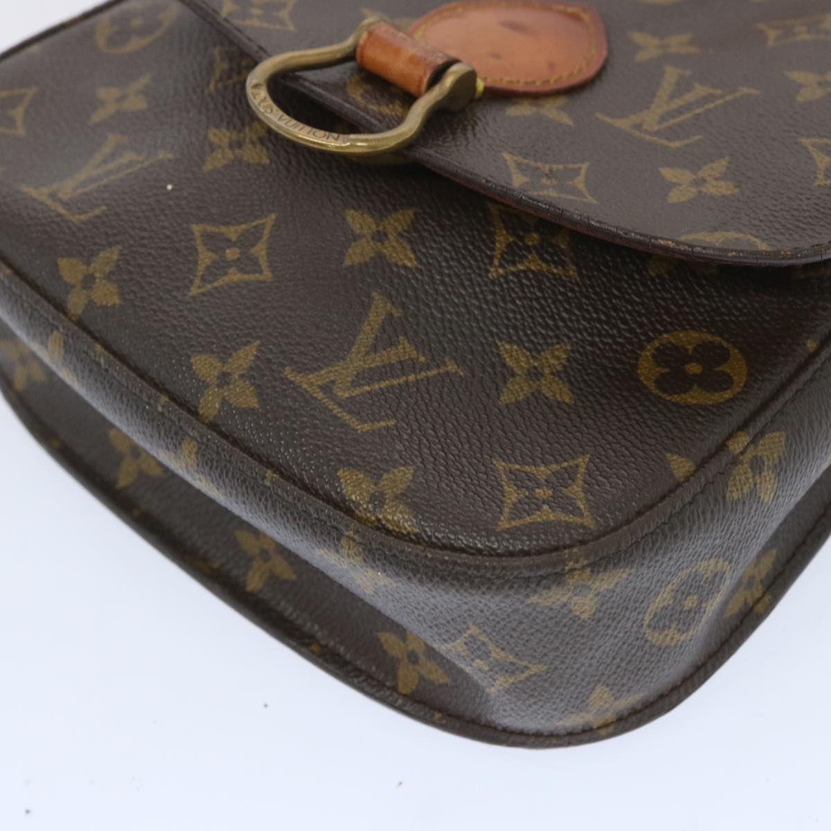 LOUIS VUITTON Monogram Saint Cloud MM Shoulder Bag M51243 LV Auth 66441