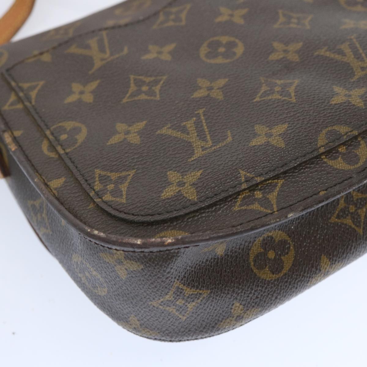 LOUIS VUITTON Monogram Saint Cloud MM Shoulder Bag M51243 LV Auth 66441