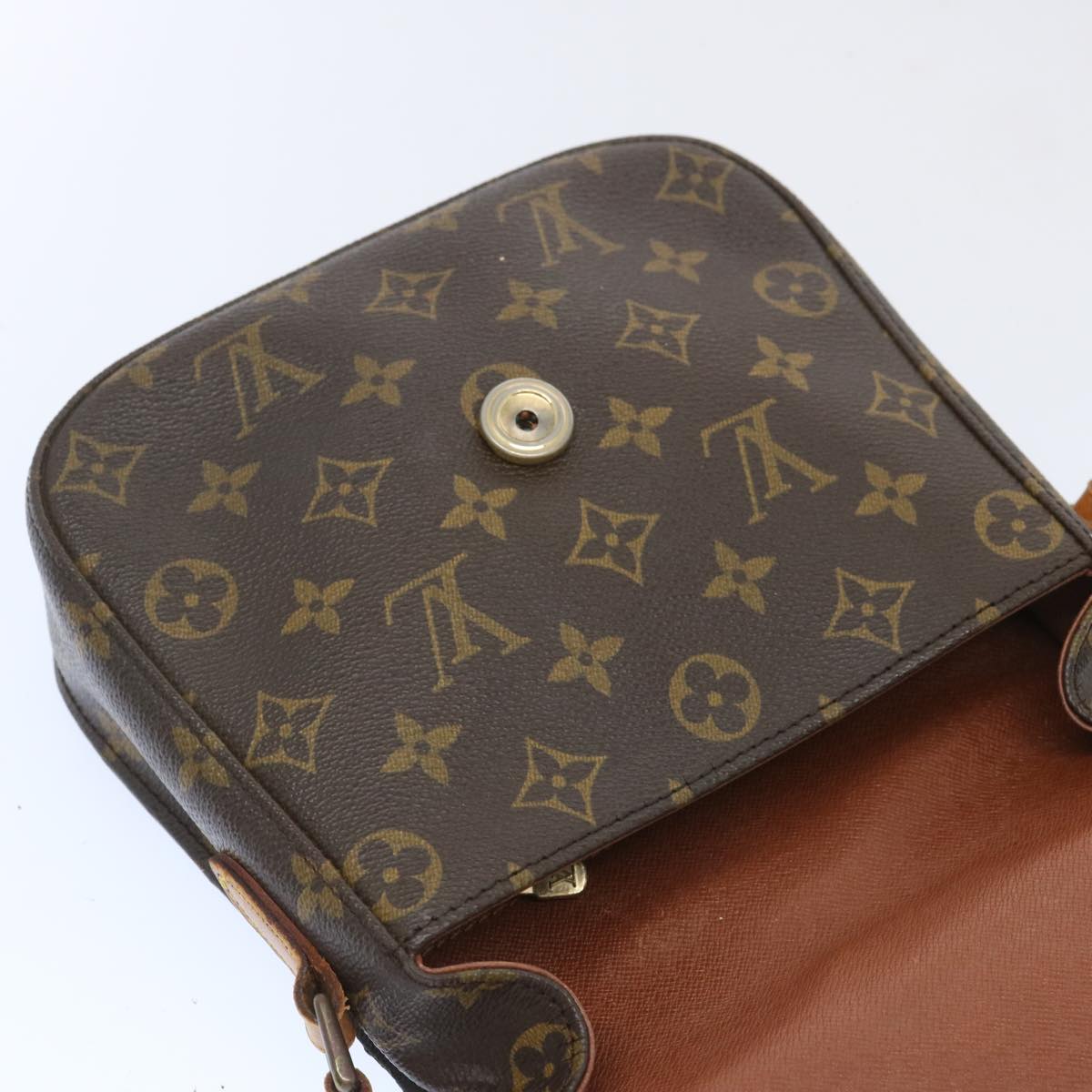 LOUIS VUITTON Monogram Saint Cloud MM Shoulder Bag M51243 LV Auth 66441