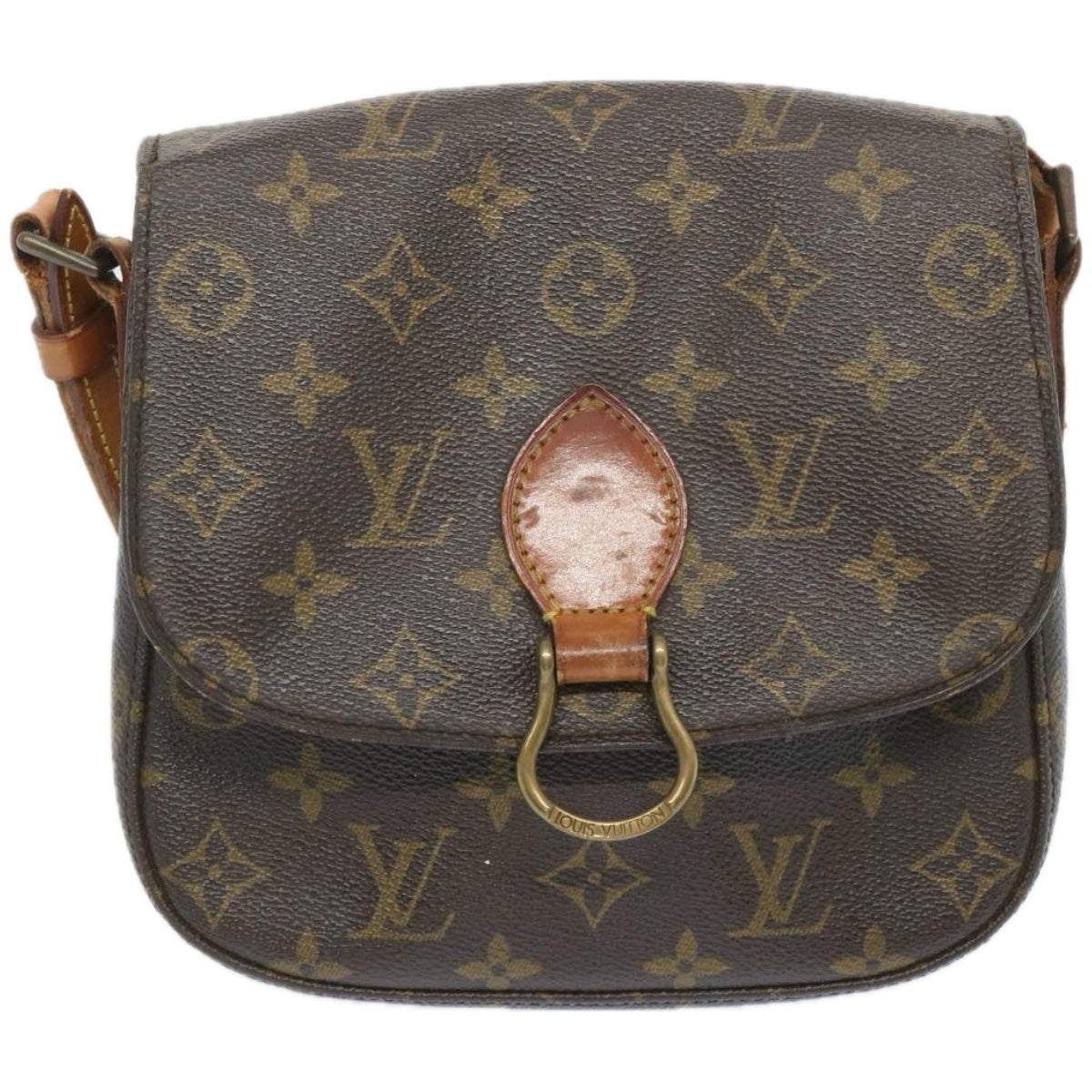 LOUIS VUITTON Monogram Saint Cloud MM Shoulder Bag M51243 LV Auth 66441