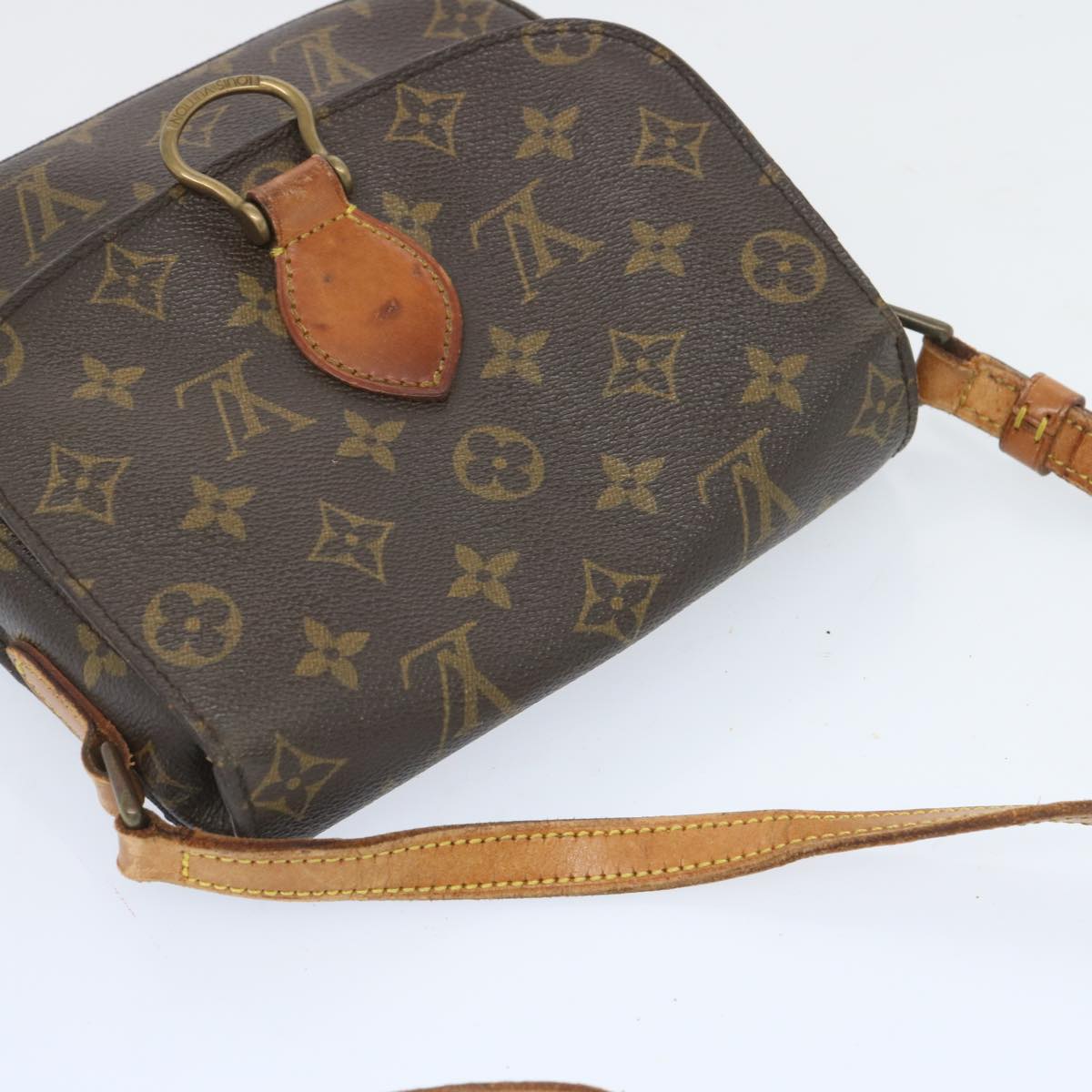 LOUIS VUITTON Monogram Saint Cloud MM Shoulder Bag M51243 LV Auth 66441