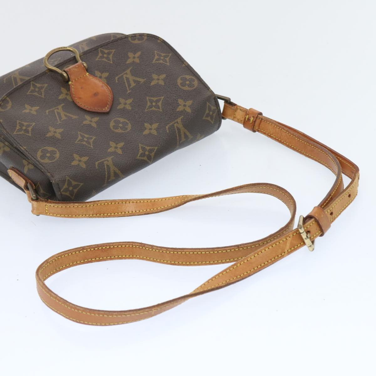 LOUIS VUITTON Monogram Saint Cloud MM Shoulder Bag M51243 LV Auth 66441