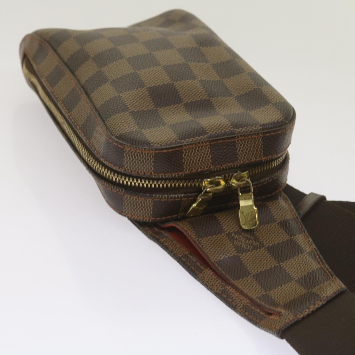 LOUIS VUITTON Damier Ebene Geronimos Shoulder Bag N51994 LV Auth 66445