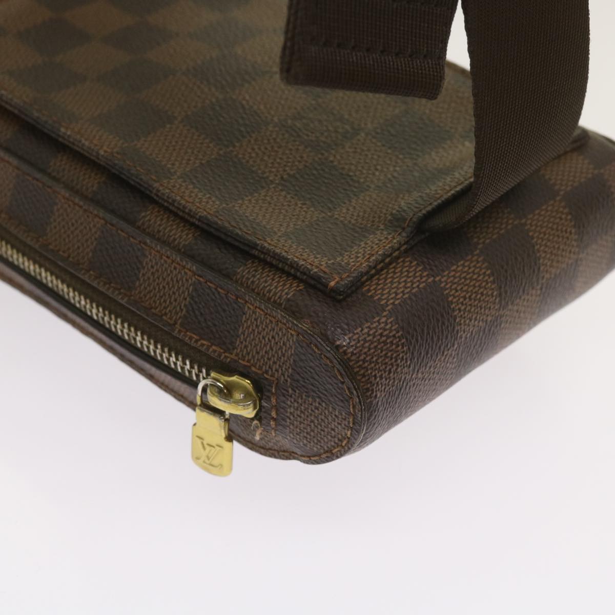 LOUIS VUITTON Damier Ebene Geronimos Shoulder Bag N51994 LV Auth 66446